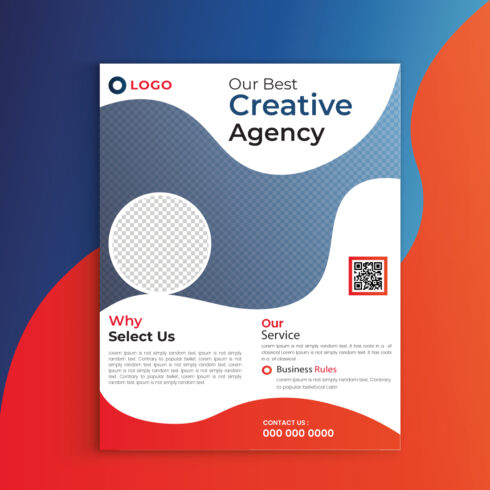 Abstract triangle with dark blue and red and white background A4 size book cover template for annual report cover image.