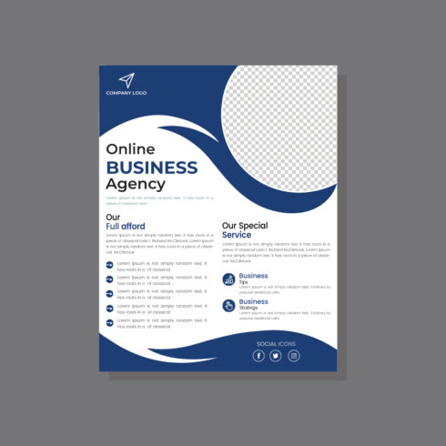 Brochure Flyer Template Layout Background Design booklet, leaflet, corporate business annual report cover image.