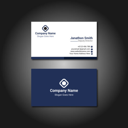 Simple And Elegant Business Card Template cover image.