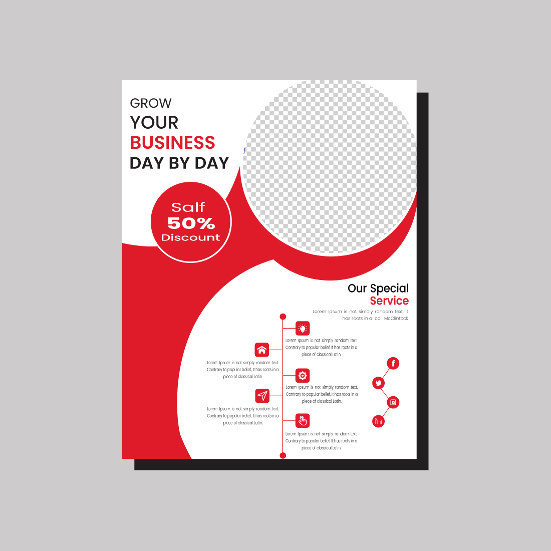 Poster design sports invitation template Can be adapt to Brochure, Annual Report preview image.