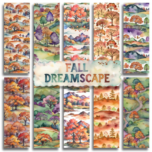 Fall Dreamscape: Seamless Autumn Patterns cover image.