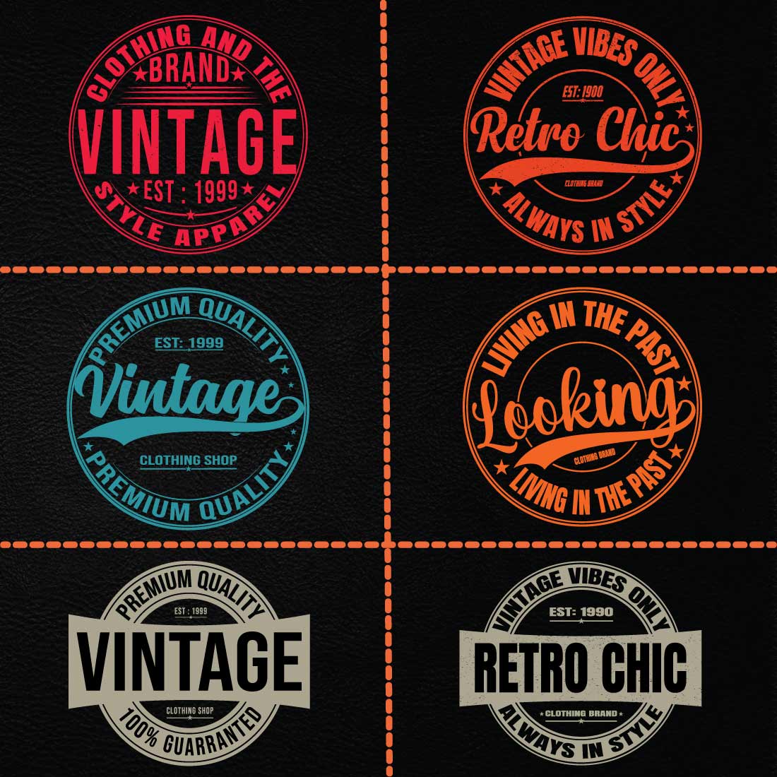 Vintage T-Shirt Design bundle'' preview image.