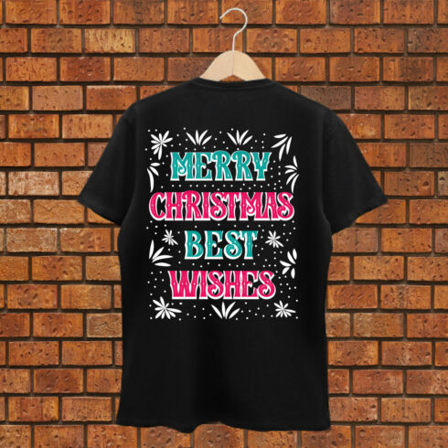 Merry Christmas T-Shirt Design cover image.