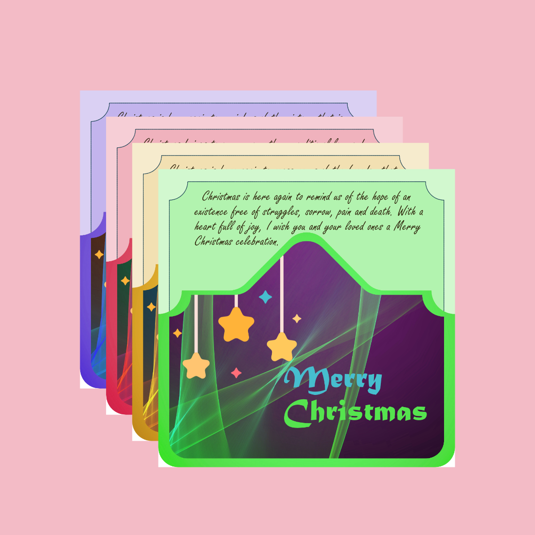 6+ Beautiful Background Christmas Cards with Inspiring Christmas Wishes cover image.