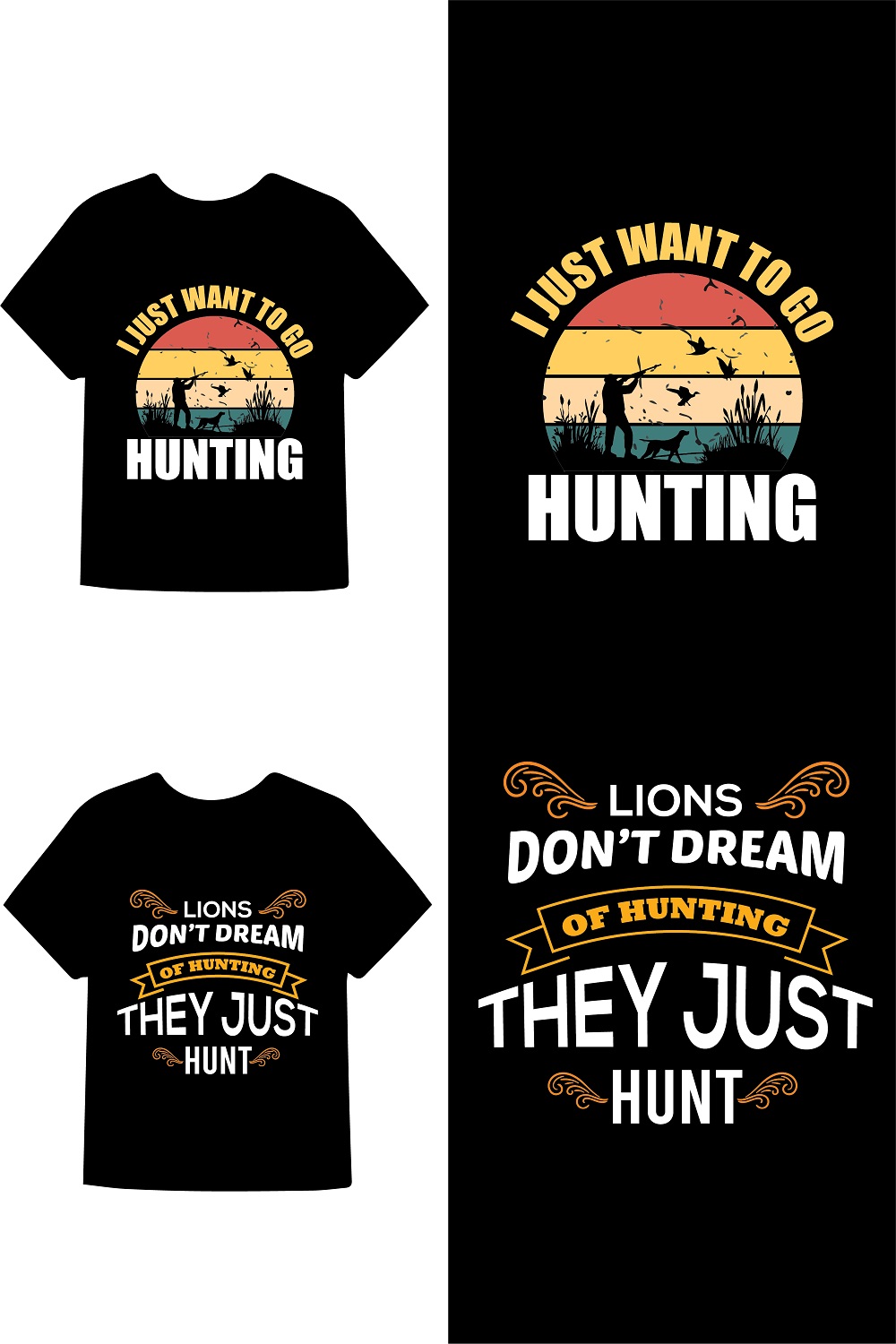 Premium Quality Hunting T-shrifts Design 2024 pinterest preview image.