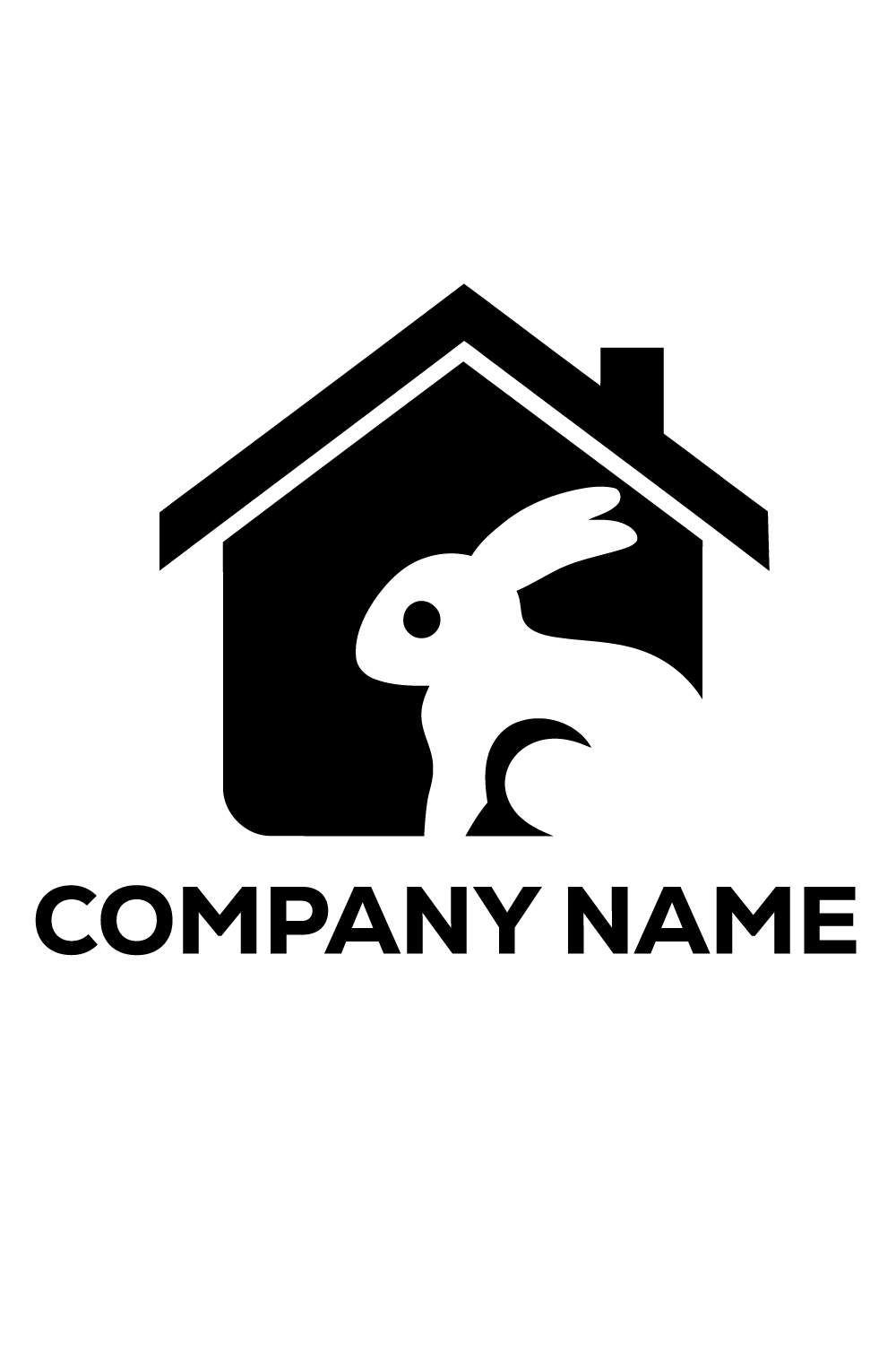 Rabbit House Logo, Rabbit home Logo Rabbit House , Rabbit House business, Rabbit House icon pinterest preview image.