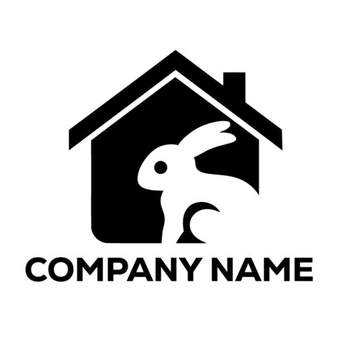 Rabbit House Logo, Rabbit home Logo Rabbit House , Rabbit House business, Rabbit House icon cover image.