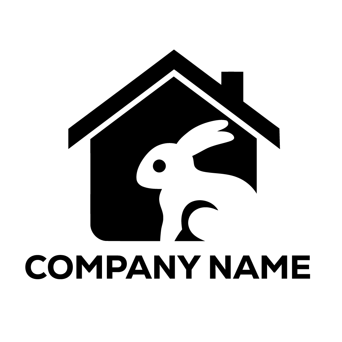 Rabbit House Logo, Rabbit home Logo Rabbit House , Rabbit House business, Rabbit House icon cover image.