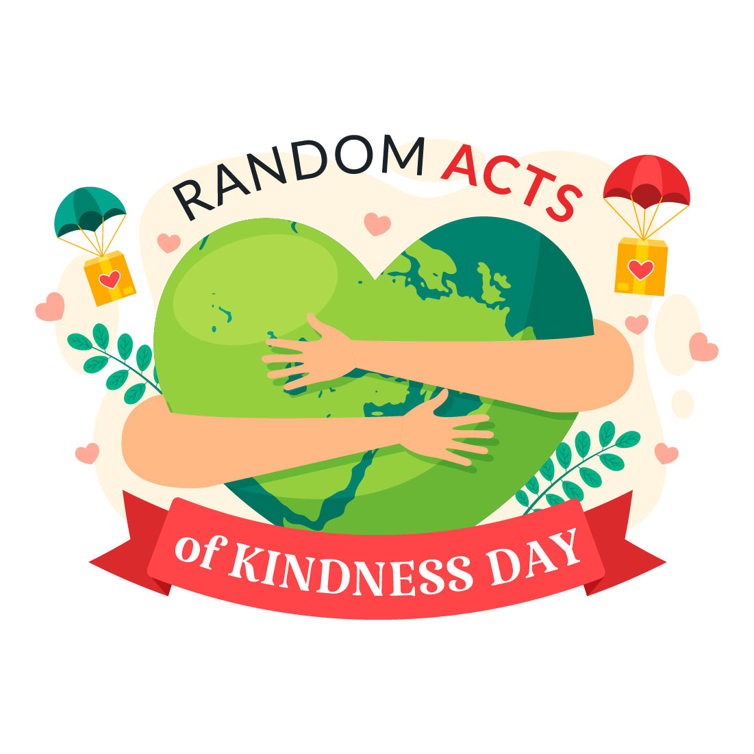 12 Random Acts of Kindness Illustration preview image.