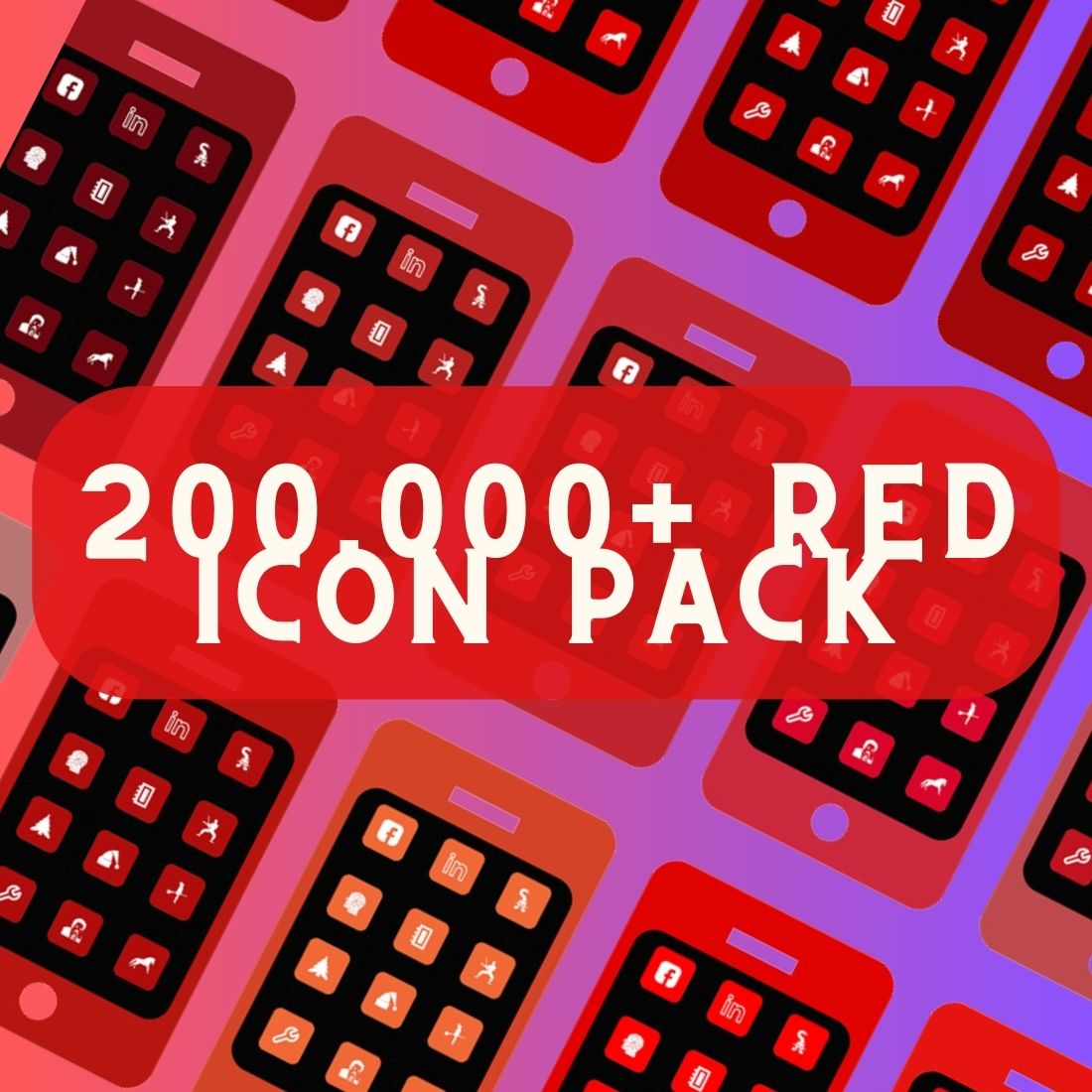 RED ICONS PACK cover image.