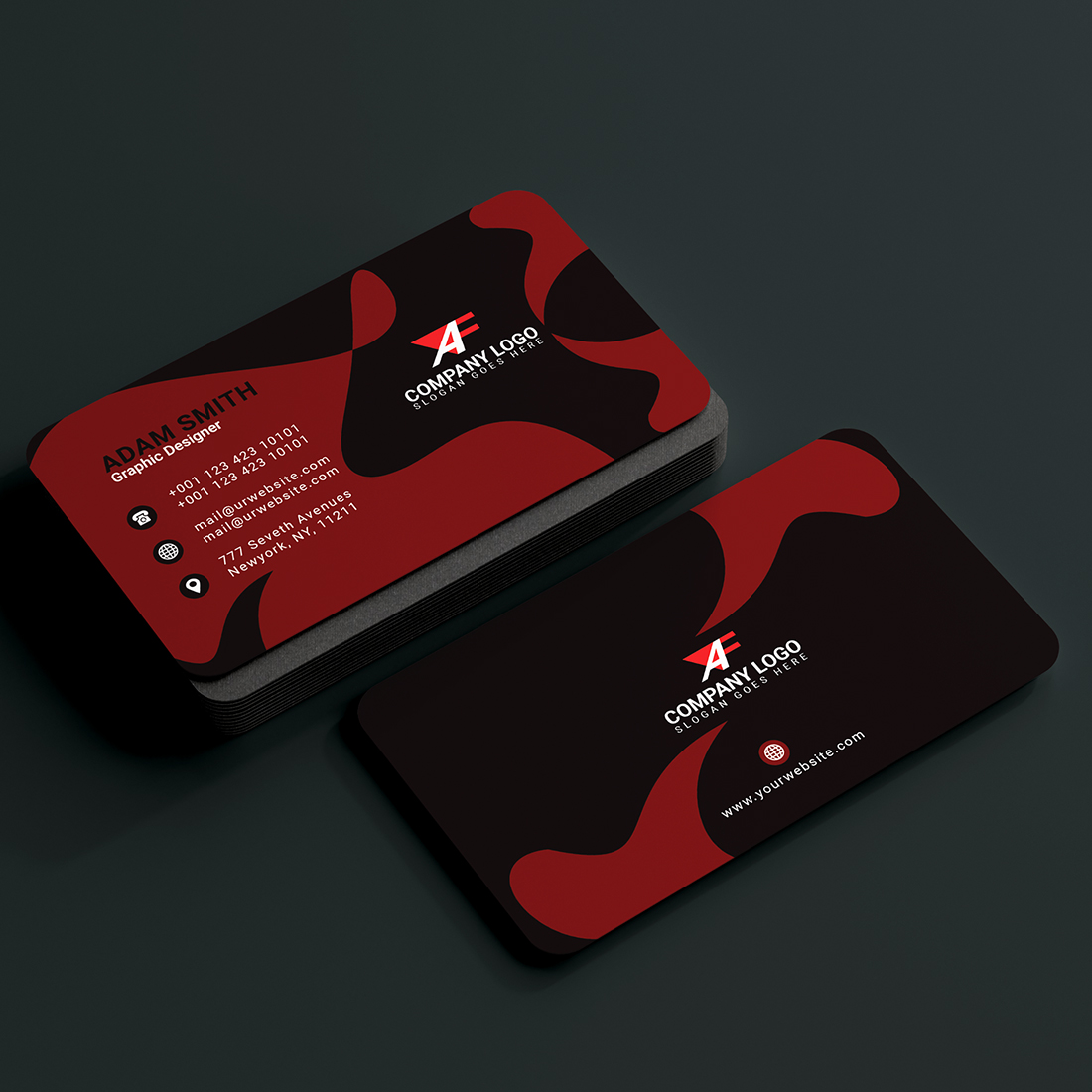 Creative 4 COLOUR Business Card 2024 preview image.