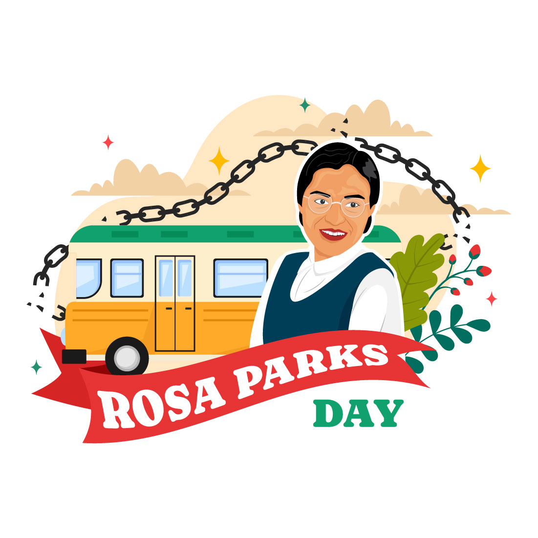 9 Rosa Parks Day Illustration cover image.