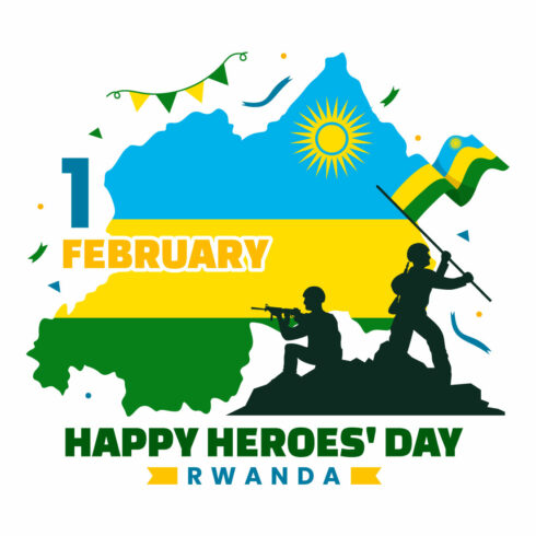 12 Rwanda Heroes Day Illustration cover image.