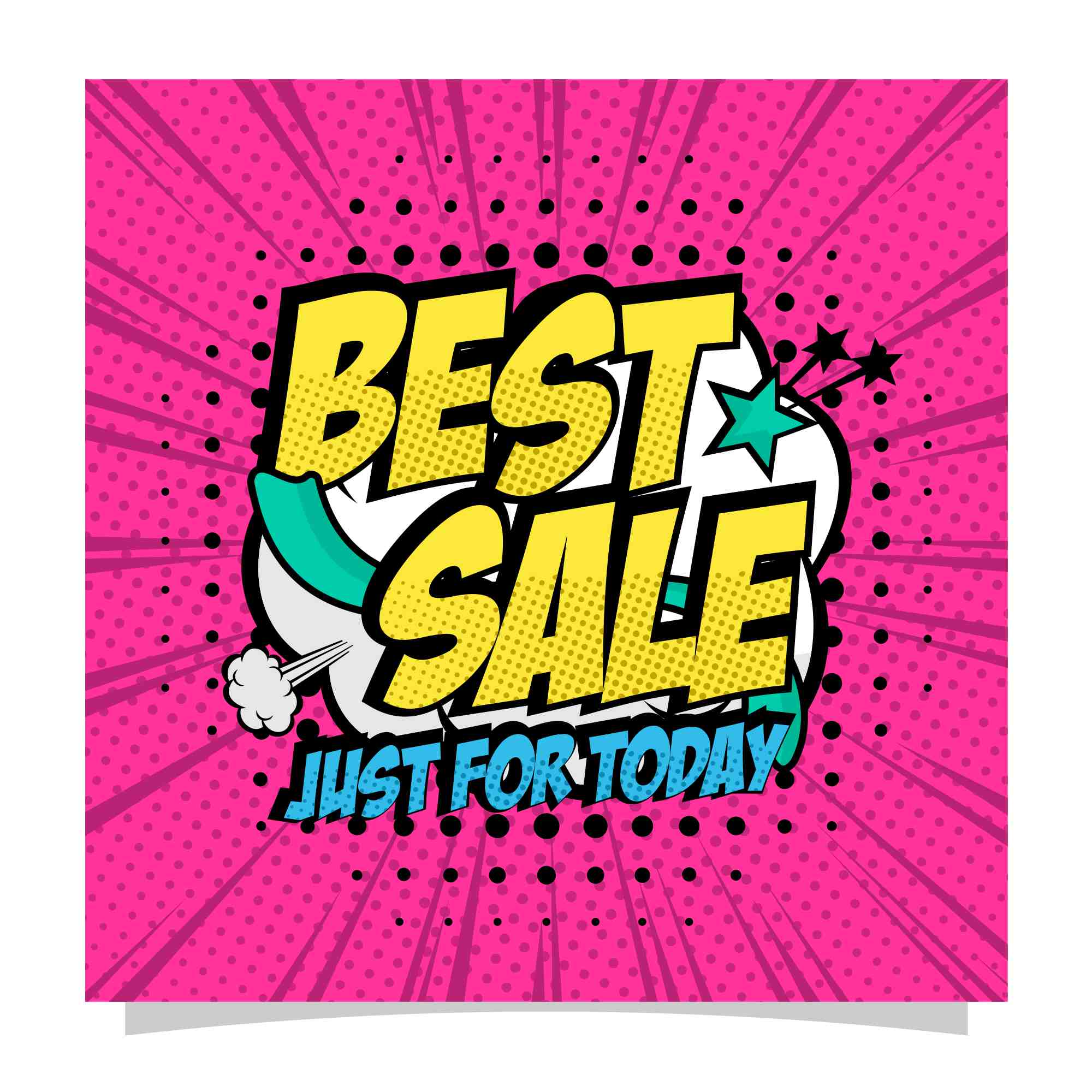 sale banner pop art style vector collection 2 112