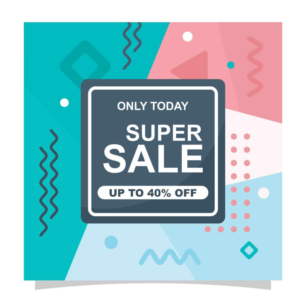 Sales banner social media design - $6 - MasterBundles