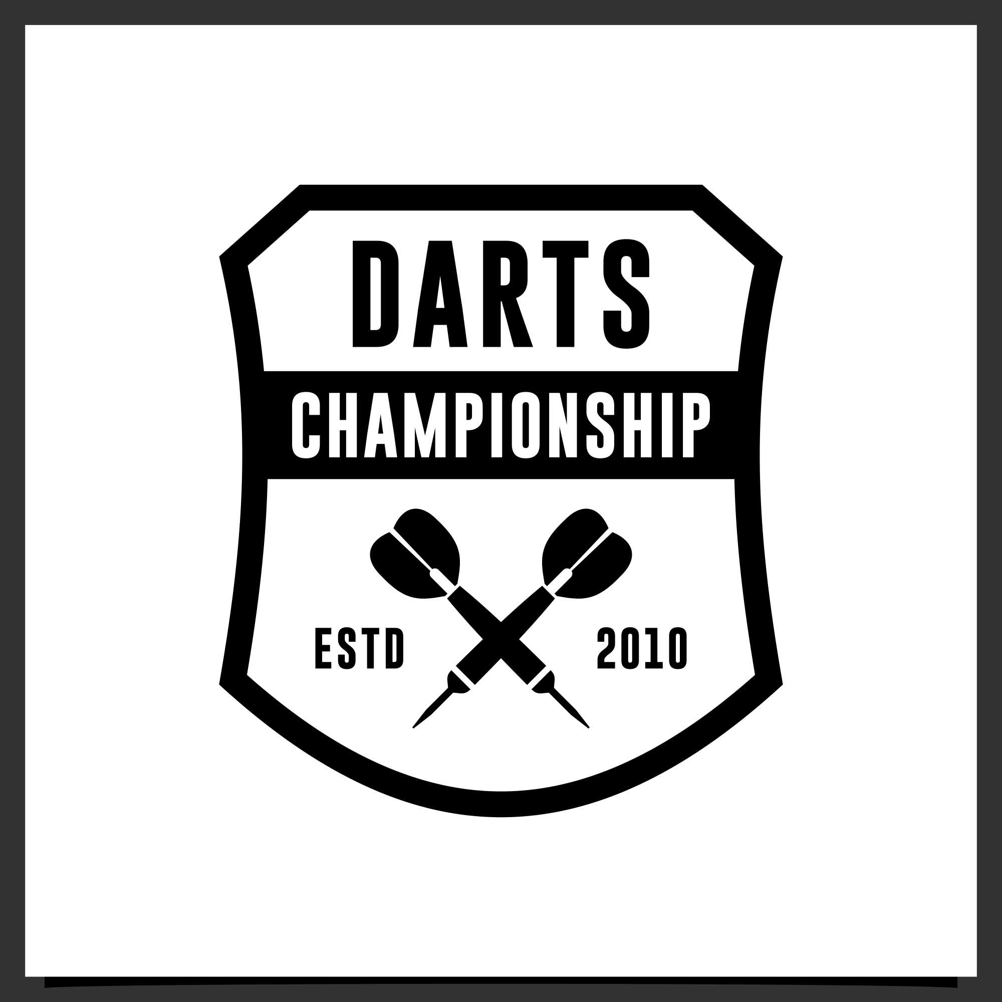 Set darts championship logo collection - $5 preview image.