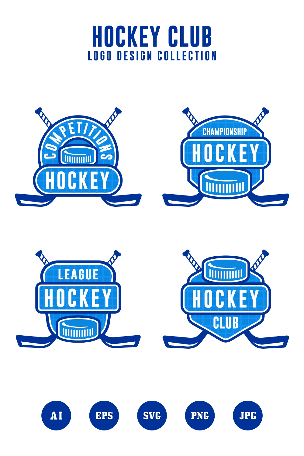 Set Hockey club logo - $4 pinterest preview image.