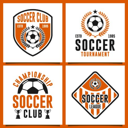 Set Soccer logo design collection - $5 cover image.