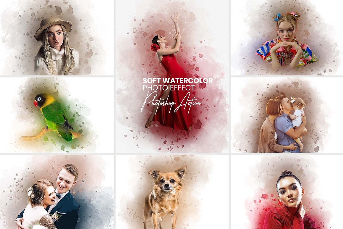 soft watercolor painting photoshop action 552