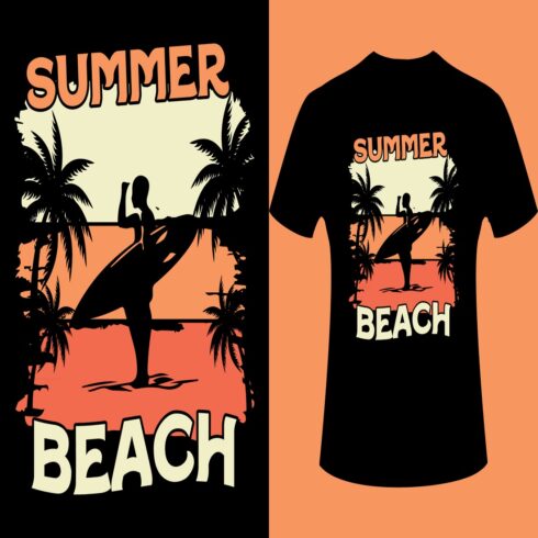 Summer beach side stylish t-shirt and apparel trendy design cover image.