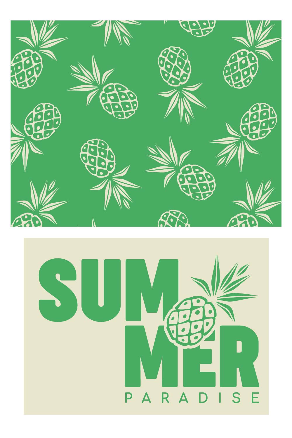 SUMMER PARADISE_T-SHIRT DESIGN REAL SIZE FOR 8 YEARS pinterest preview image.