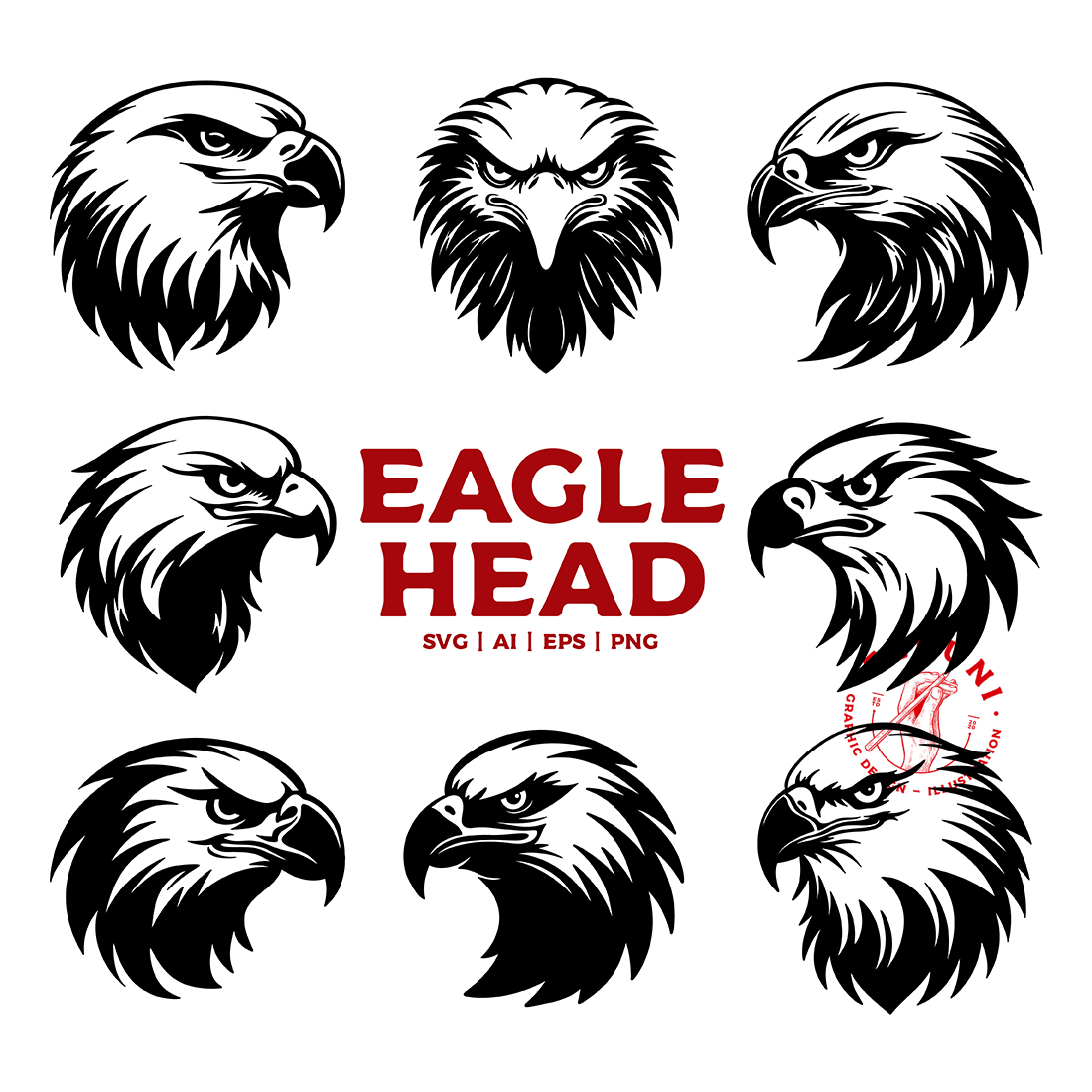 Eagle Logo Vector Bundle cover image.