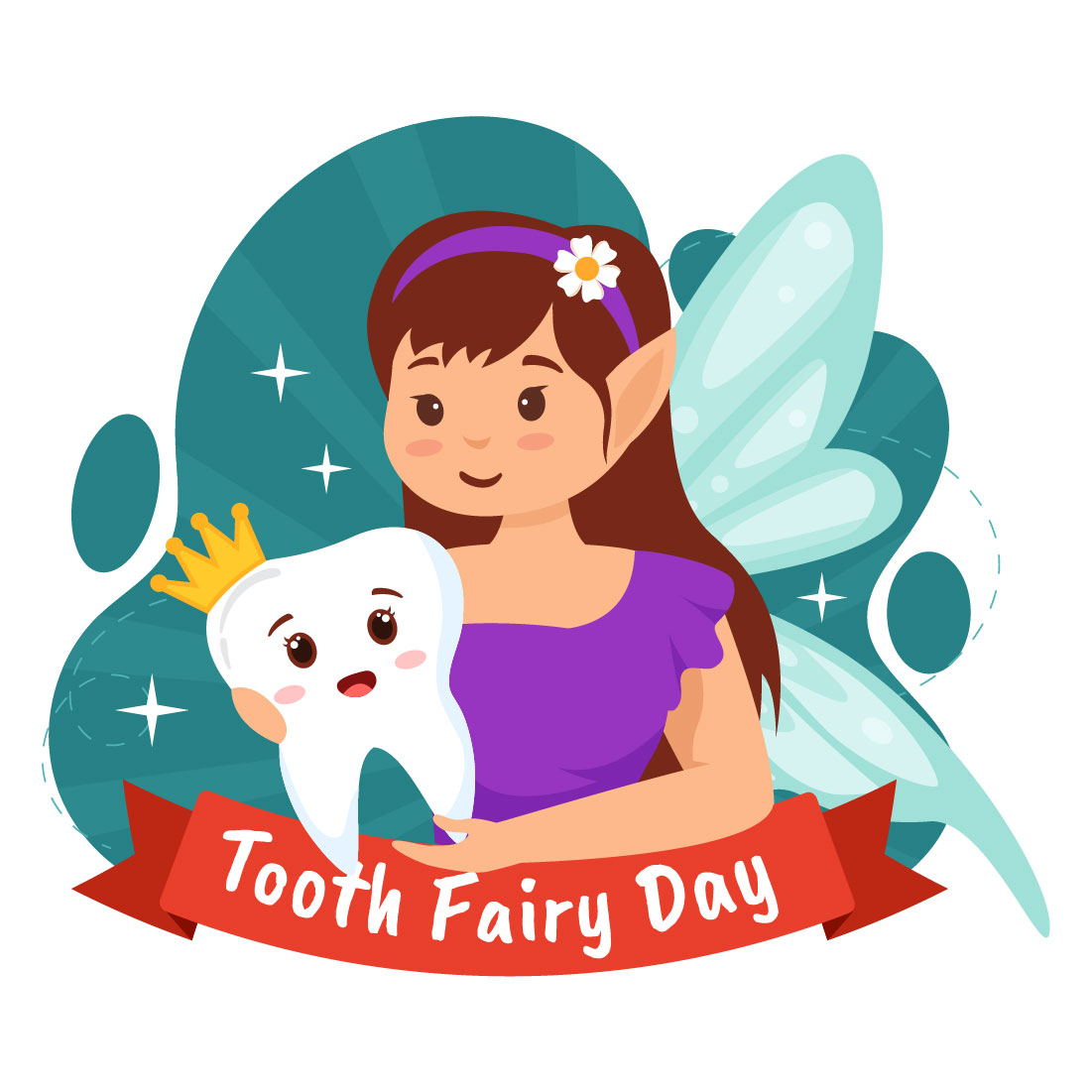 12 National Tooth Fairy Day Illustration cover image.