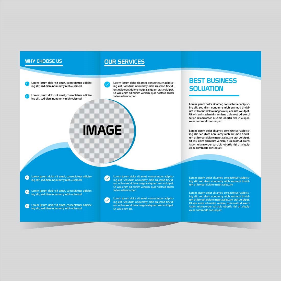 tri fold brochure business design template editable and resizable 03 454