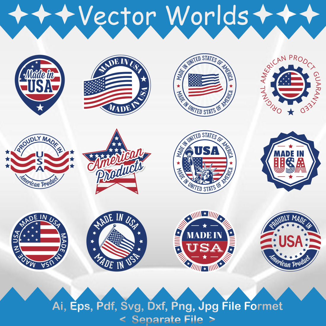 Made In USA SVG Vector Design preview image.