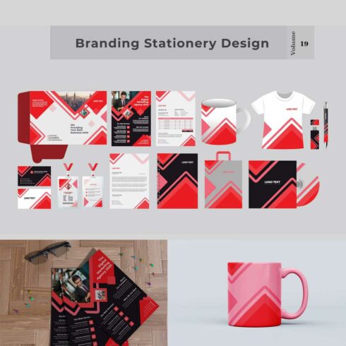 Professional Branding Stationery V-19 cover image.