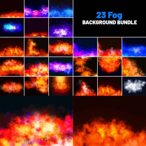 23 Fog Background Bundle cover image.