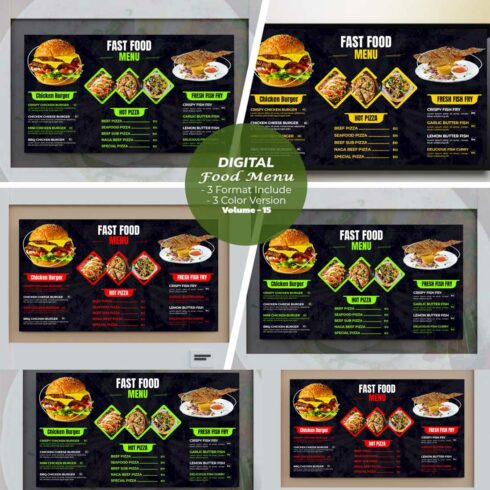 Best Digital Menu For Restaurants V-15 cover image.