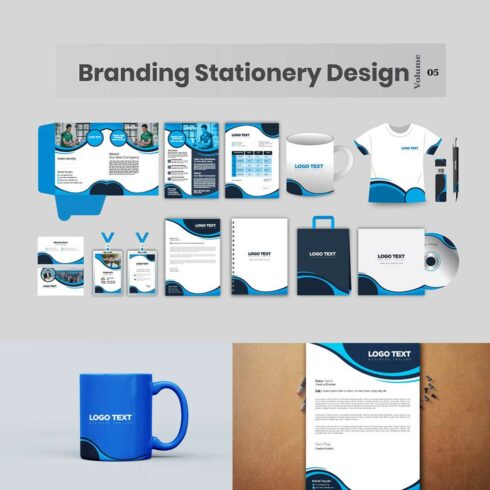 New Branding Stationery Design cover image.