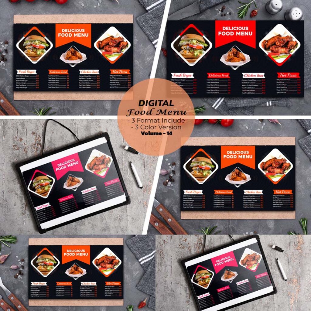 Restaurant Digital Signage & Menus MasterBundles