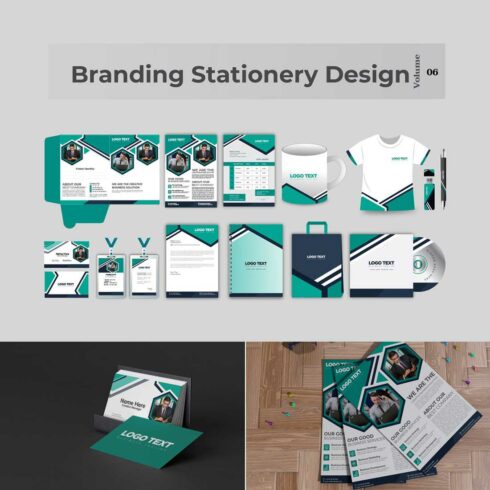 Corporate Stationery Design Template V-06 cover image.