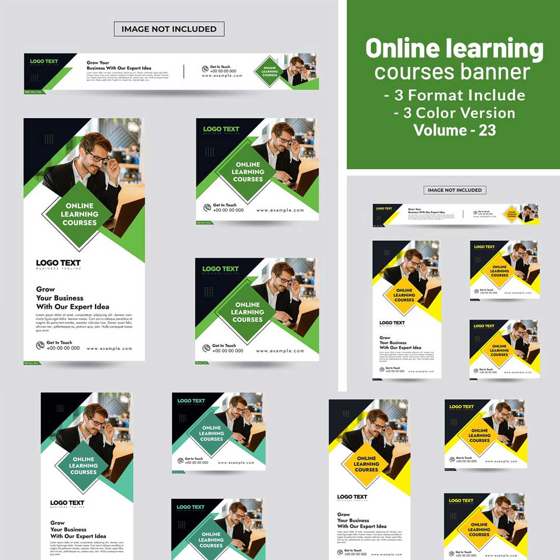 Online Learning Courses Banner cover image.