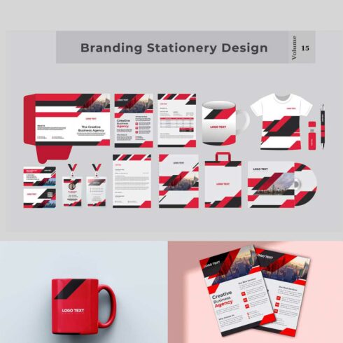 Corporate branding identity template cover image.