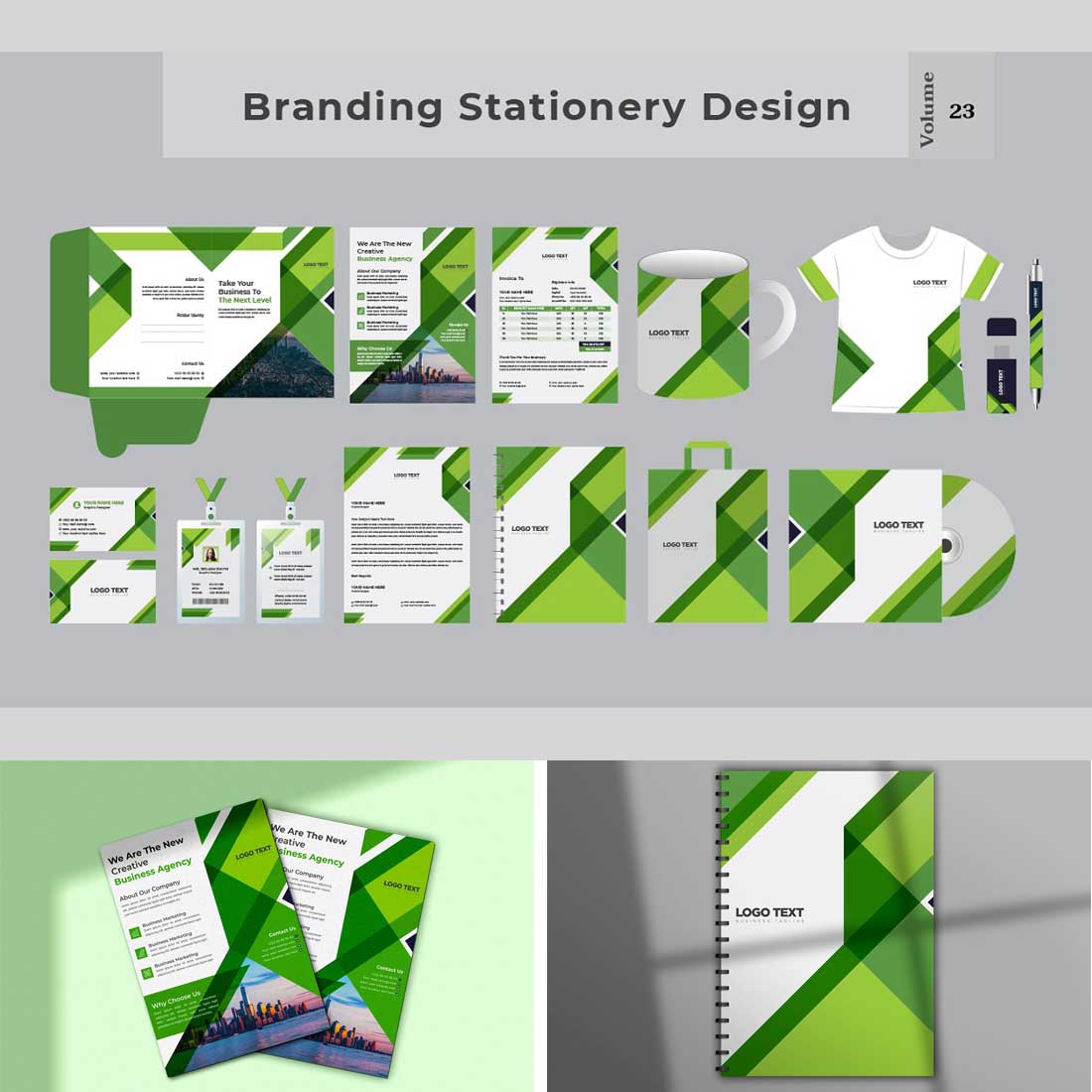 Professional Business Stationary V-23 cover image.