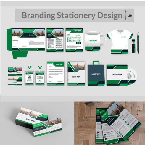 Branding Identity Stationery V-26 cover image.