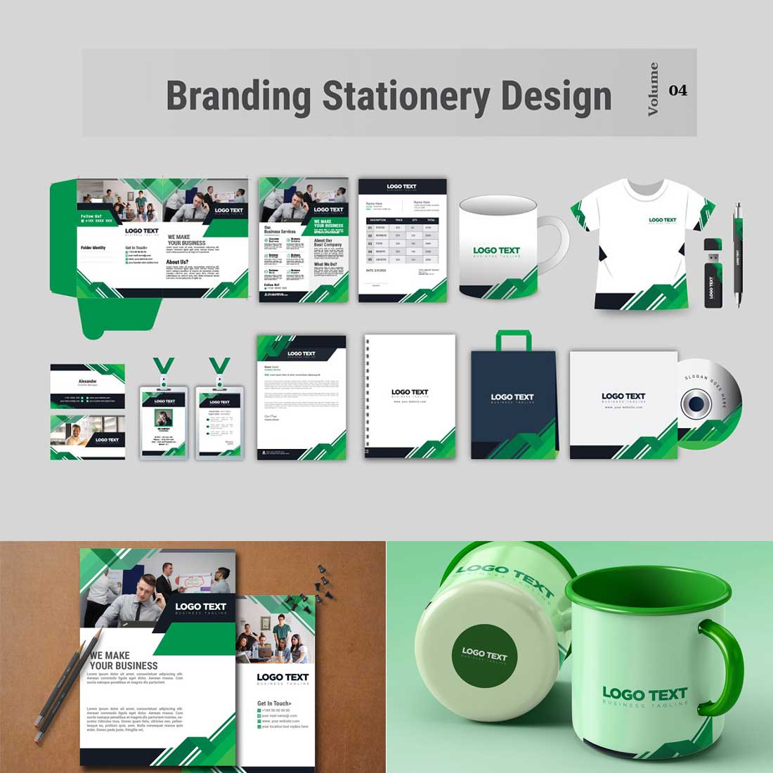 Corporate Stationery Pack Design cover image.