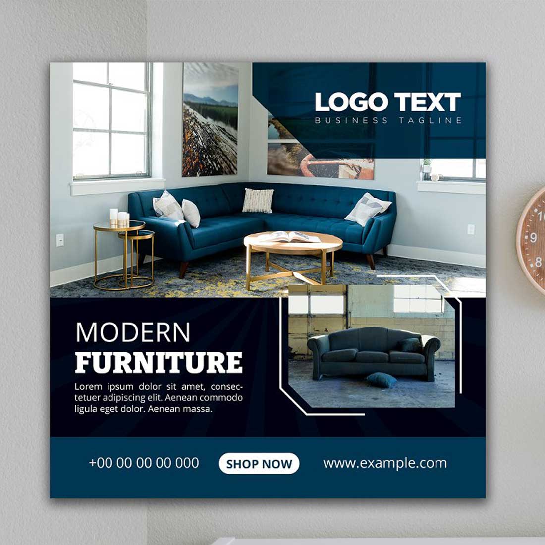 Furniture Sale Social Media Banner preview image.
