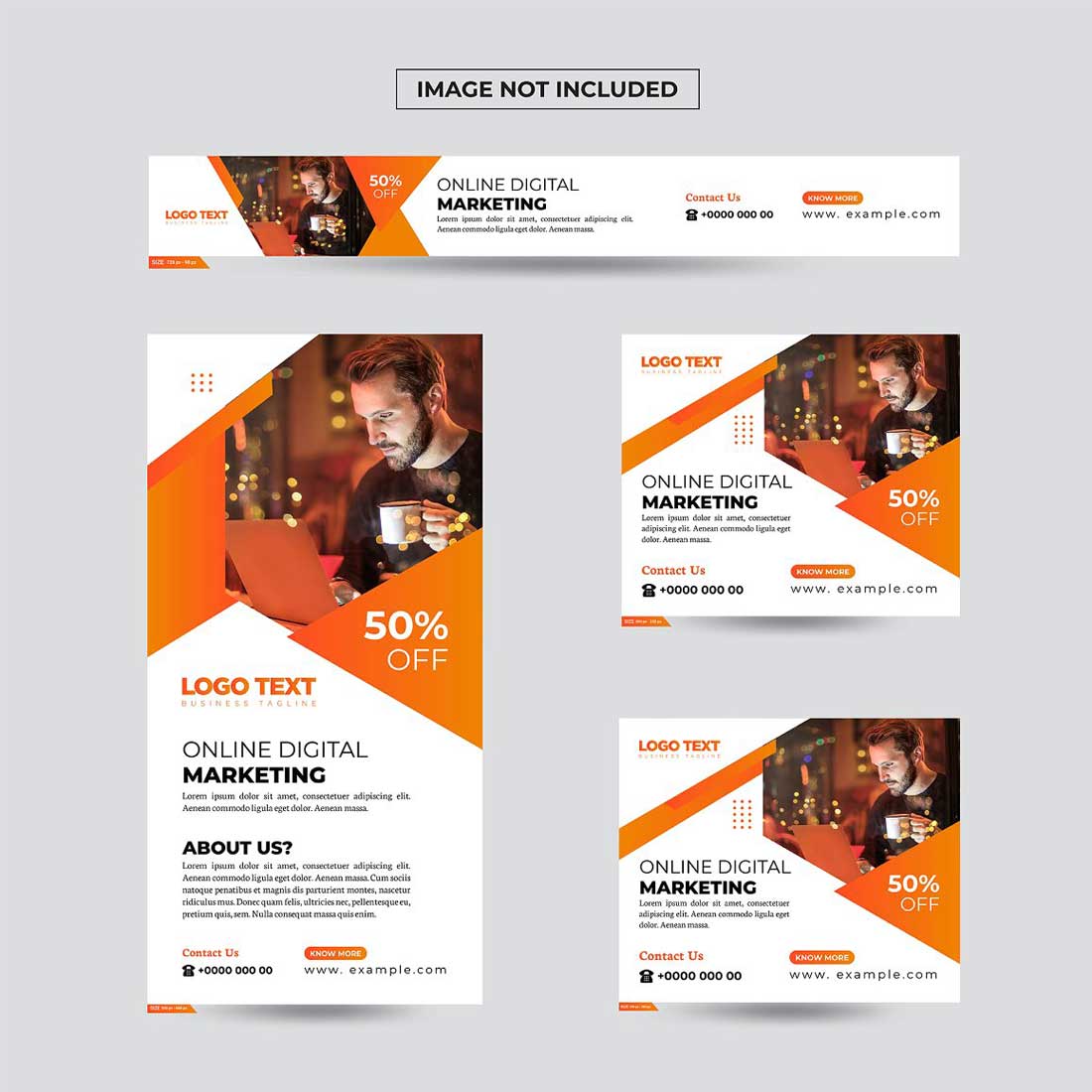 Digital Marketing Banner Template preview image.