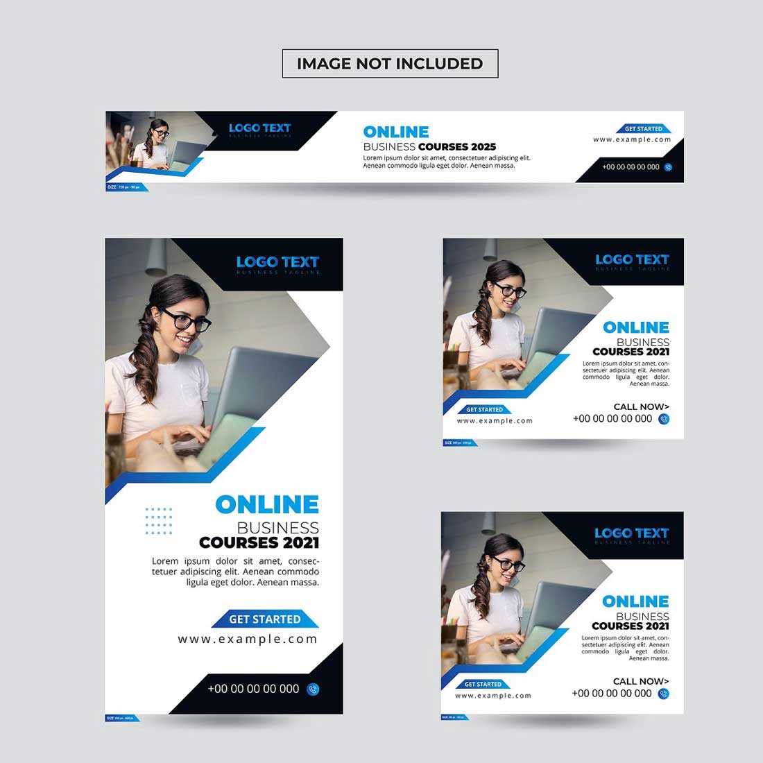 Online Business Course Banner Design preview image.