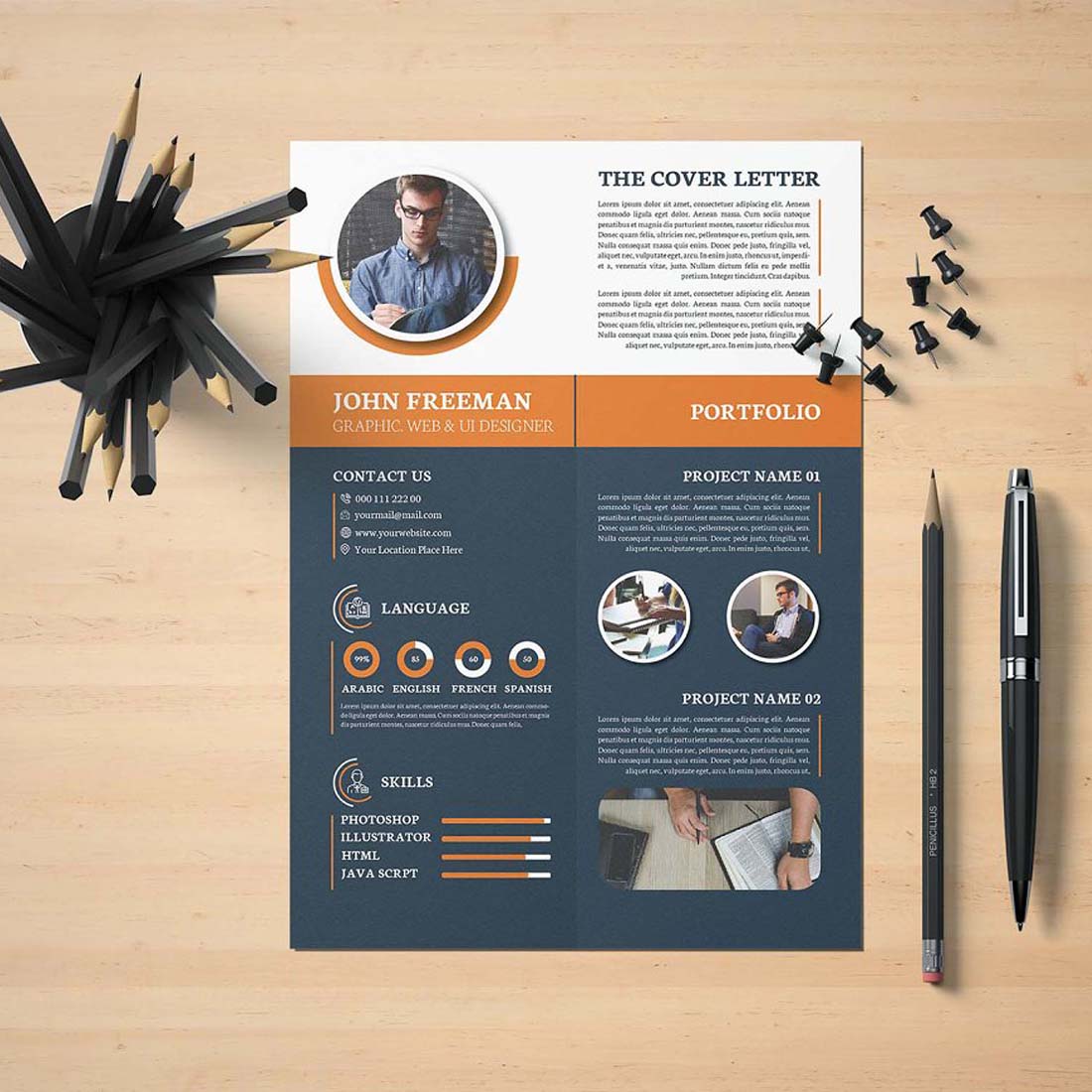 Creative Resume Design Bundle preview image.