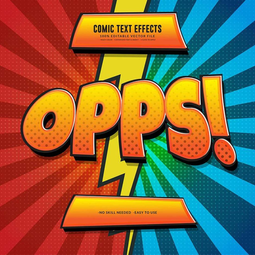 Comic Book Editable Text Effect - MasterBundles