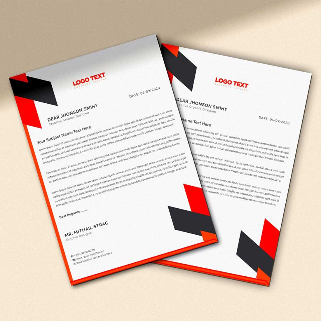 Business Stationary Template preview image.