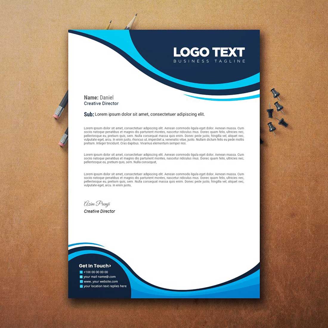 New Branding Stationery Design preview image.