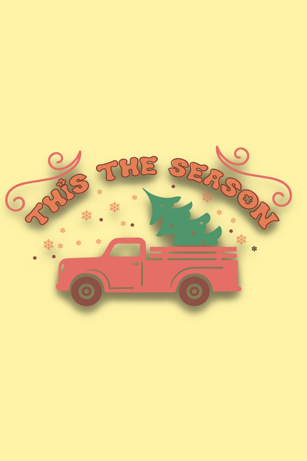 Tis The Season Christmas SVG Bundle, eps, dxf, ai, png, Files For Cricut pinterest preview image.