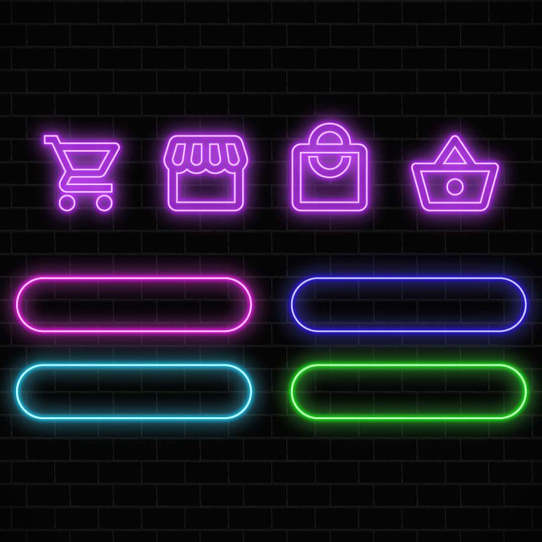 Illustrator Neon Effect preview image.