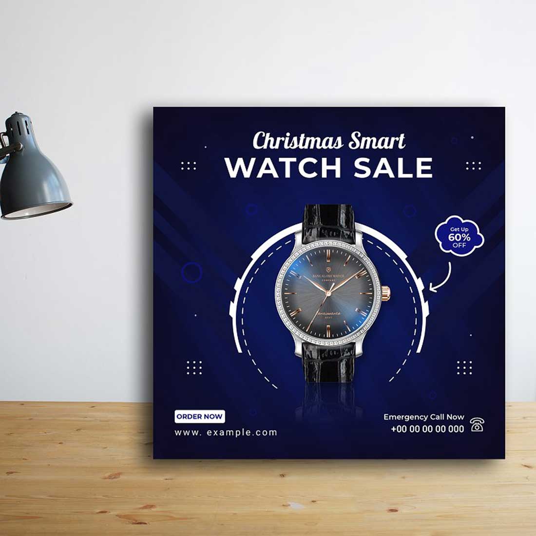 Watch Sale Social Media Post Banner preview image.